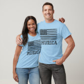 Drapeau noir vintage 'Murica T-shirt (Unisexe)