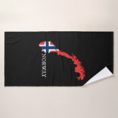 Drapeau Norvège - Norvège (Serviette de bain)