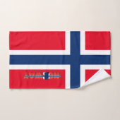 Drapeau norvégien (Serviette à main)