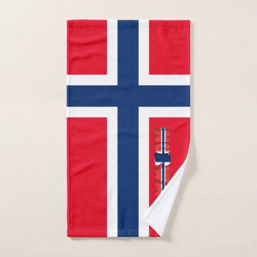 Drapeau norvégien (Serviette à main)