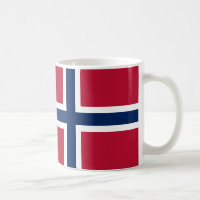 Drapeau norvégien Céramique café Mug
