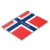 Drapeau norvégien de carnet de notes à spirale (Côté gauche)
