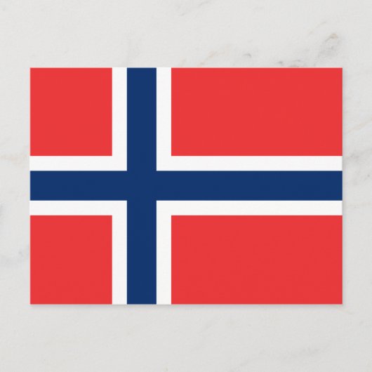 Drapeau norvégien de Norvège cartes postales perso (Devant)