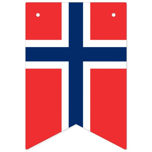 Drapeau norvégien & Parti Norvège Bannières / Mari (Deuxième drapeau)