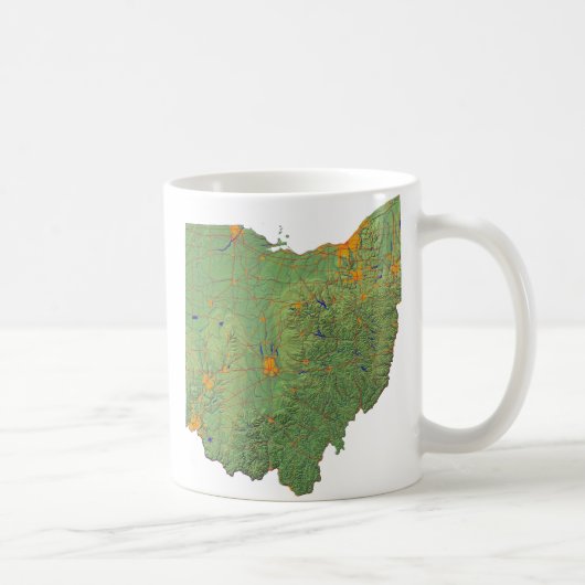Drapeau Ohioan + Plan Mug (Droite)