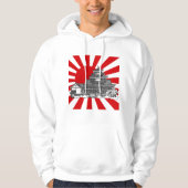 Drapeau Okayama, Japon et sweat - shirt à capuche  (Devant)