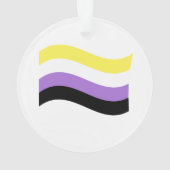 Drapeau ondoyant non binaire (dos)