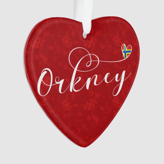 Drapeau Orkney à Heart, Îles du Nord, Écosse (devant)