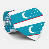 drapeau ouzbékistan cravate (Roulé)