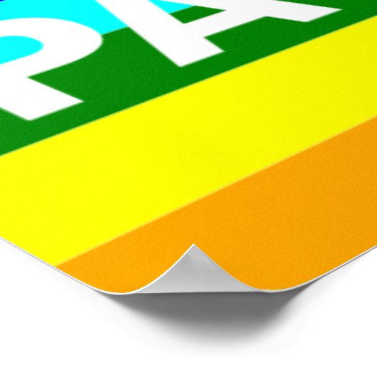 Drapeau Pace(Peace) Affiche italienne (Coin)