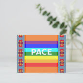 Drapeau Pace(Peace) Carte postale italienne (Debout devant)