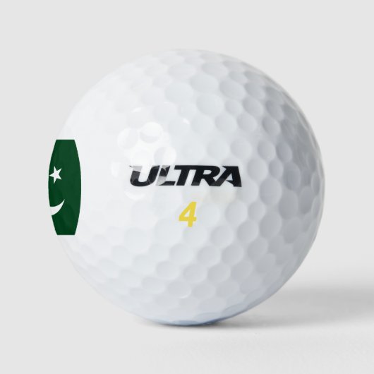 Drapeau pakistanais balle de golf (Logo)