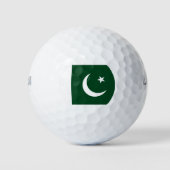 Drapeau pakistanais balle de golf (Devant)