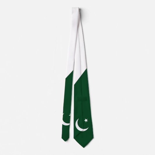 Drapeau pakistanais fête de l'indépendance Cravate (Dos)