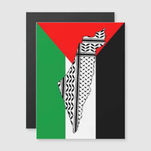 Drapeau palestinien et carte avec Motif Keffiyeg