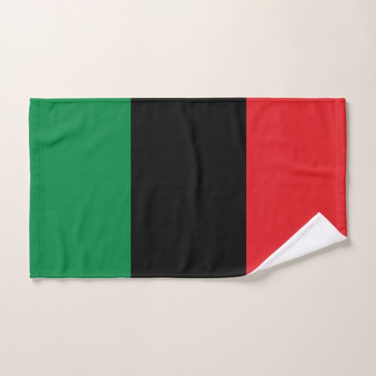 Drapeau panafricain de l'UNIA (Serviette à main)