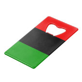 Drapeau panafricain rouge, noir, vert (Devant Angle)