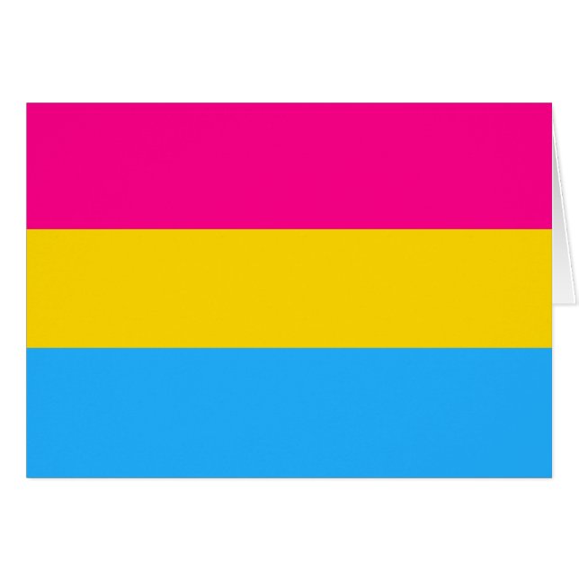 "DRAPEAU PANSEXUAL DE FIERTÉ " (Devant horizontal)