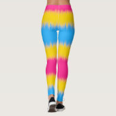 Drapeau Pansexuel large bande Leggings (Dos)