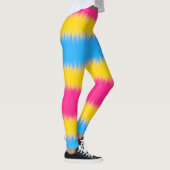 Drapeau Pansexuel large bande Leggings (Droite)