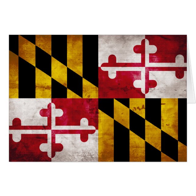Drapeau patiné du Maryland (Devant Horizontal)