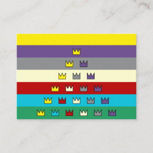 Drapeau Patriarche Universel Carte de visite couro