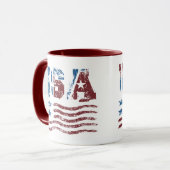 Drapeau patriotique américain Mug (Devant gauche)