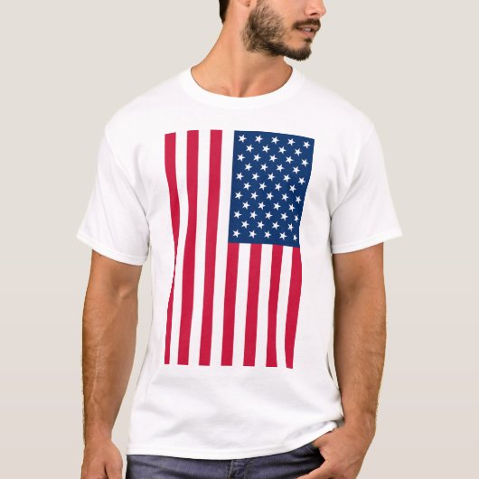 Drapeau patriotique américain T-shirt (Devant)