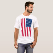 Drapeau patriotique américain T-shirt (Devant entier)