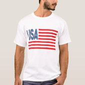Drapeau patriotique américain T-shirt (Devant)