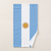 Drapeau patriotique argentin (Serviette à main)