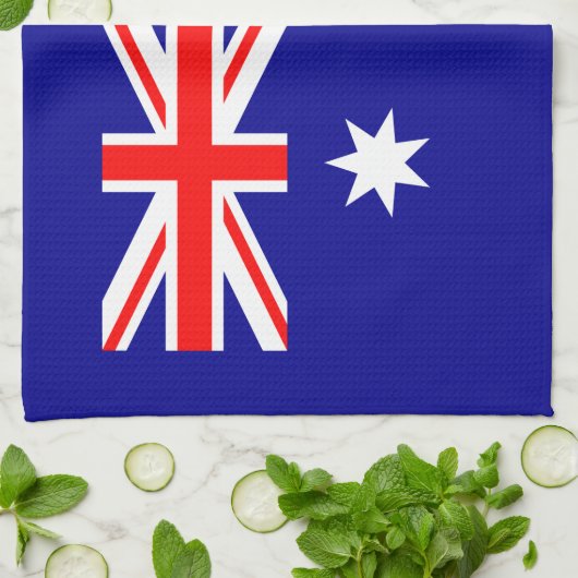 Drapeau patriotique australien serviette de cuisin (Plié)