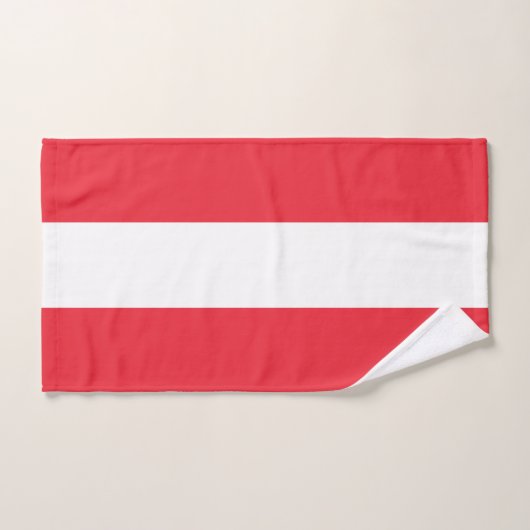 Drapeau patriotique autrichien (Serviette à main)