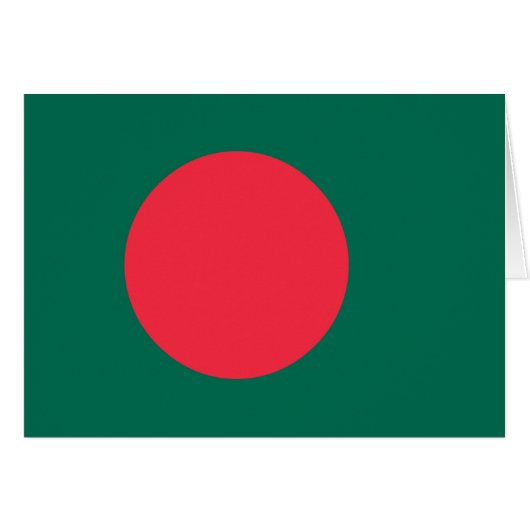 Drapeau patriotique bangladais (Devant horizontal)