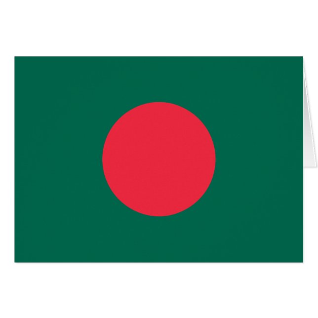 Drapeau patriotique bangladais (Devant horizontal)