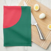 Drapeau patriotique bangladais serviette de cuisin (Quart Plié)