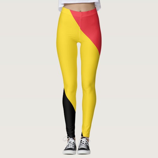 Drapeau patriotique belge Leggings (Devant)