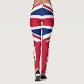 Drapeau patriotique Bermudes Leggings (Dos)