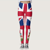 Drapeau patriotique Bermudes Leggings (Devant)