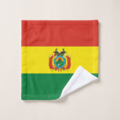 Drapeau patriotique bolivien (Gant de toilette)