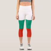 Drapeau patriotique bulgare Capri Leggings (Recto)