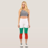 Drapeau patriotique bulgare Capri Leggings (Recto)