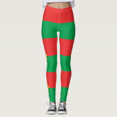 Drapeau patriotique Burkina Faso Leggings (Devant)