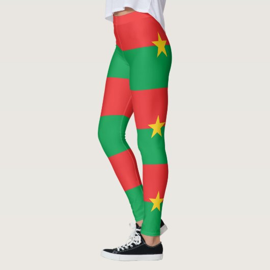 Drapeau patriotique Burkina Faso Leggings (Gauche)