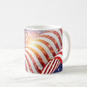 Drapeau Patriotique Café Mug (Devant droit)