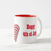 Drapeau Patriotique Café Mug (Devant droit)