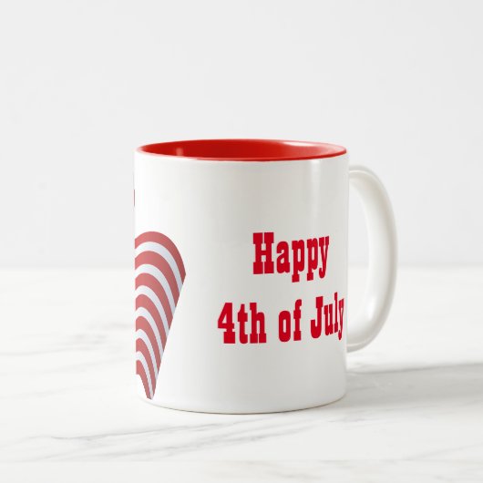 Drapeau Patriotique Café Mug (Devant droit)