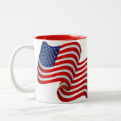 Drapeau Patriotique Café Mug (Gauche)