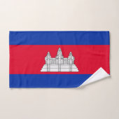 Drapeau patriotique cambodgien (Serviette à main)