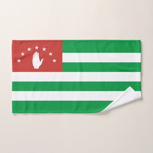 Drapeau patriotique d'Abkhazie (Serviette à main)